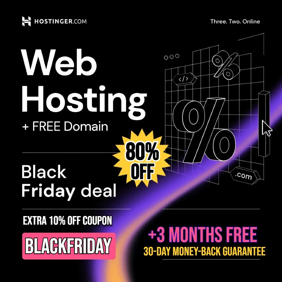 Hostinger Black Friday Sale 2025 Offers